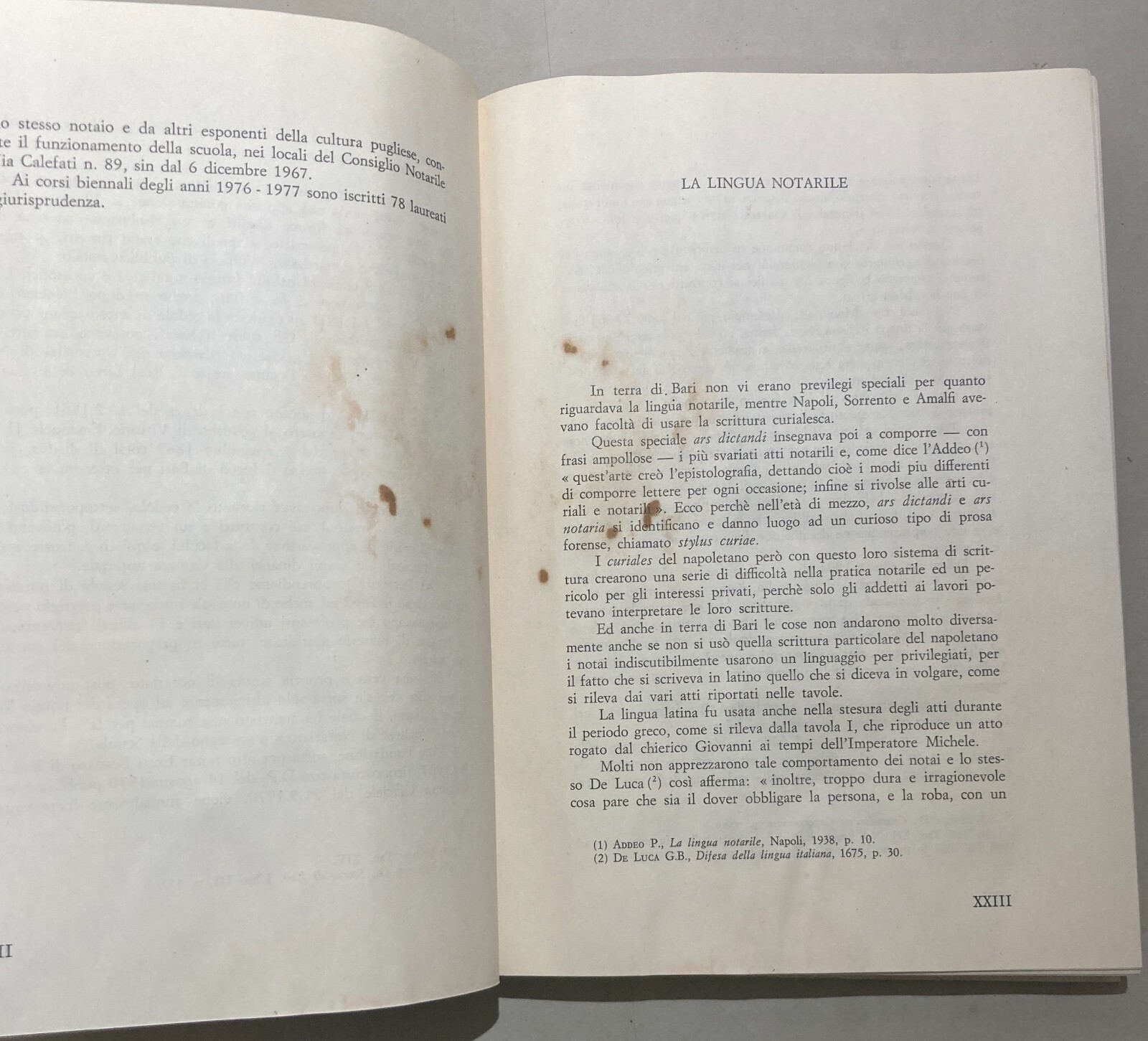 I Notai Di Terra Di Bari: Testimonianze Per La Storia Del Notariato   Vito Tangorra   1977