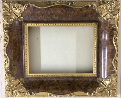 Artistica Cornice Dorata E Tartarugata   Per Piccole Opere d'Arte