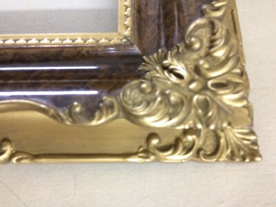 Artistica Cornice Dorata E Tartarugata   Per Piccole Opere d'Arte