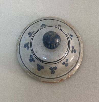 Ceramica Popolare Abruzzese: Coperchio Di Salsiera O Zuppiera, Fine '800