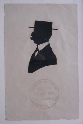 Esposizione Di Milano, Cartolina Pubblicitaria Di Bay, Artista Silouettista, 1906