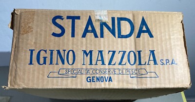 Genova, Igino Mazzola, Specialità Conserve Di Pesce: Scatola Pubblicitaria Standa, Ventresca All'Olio