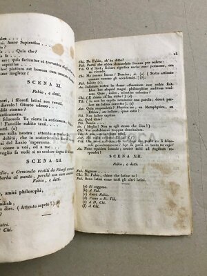 Il Filosofo Presuntuoso: Raro Libretto d'Opera Di Giovanni Petillo, Napoli, 1832
