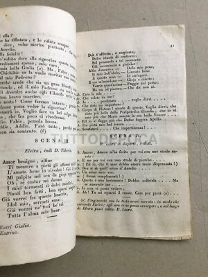 Il Filosofo Presuntuoso: Raro Libretto d'Opera Di Giovanni Petillo, Napoli, 1832