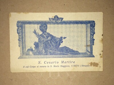 San Cesario Martire, Stampa Popolare Devozionale   Vasto, Abruzzo   Prima Metà Del '900