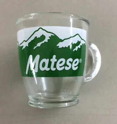 Bicchiere Pubblicitario Matese Cerve con Vedute di Montagne Innevate