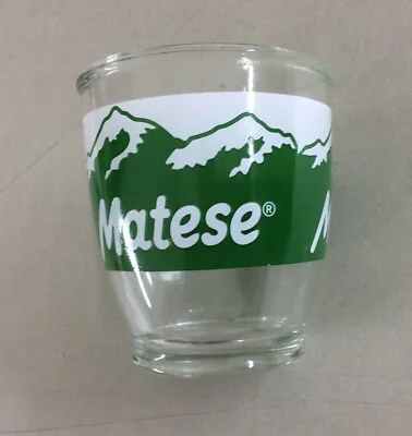 Bicchiere Pubblicitario Matese Cerve con Vedute di Montagne Innevate