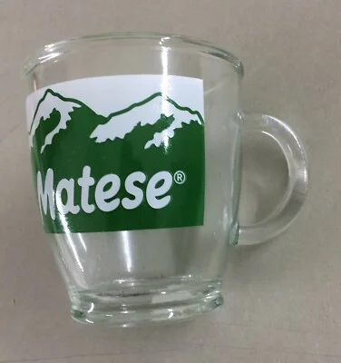 Bicchiere Pubblicitario Matese Cerve con Vedute di Montagne Innevate