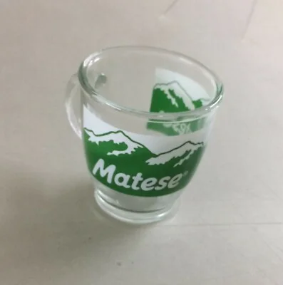 Bicchiere Pubblicitario Matese Cerve con Vedute di Montagne Innevate