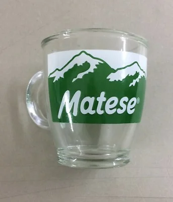 Bicchiere Pubblicitario Matese Cerve con Vedute di Montagne Innevate