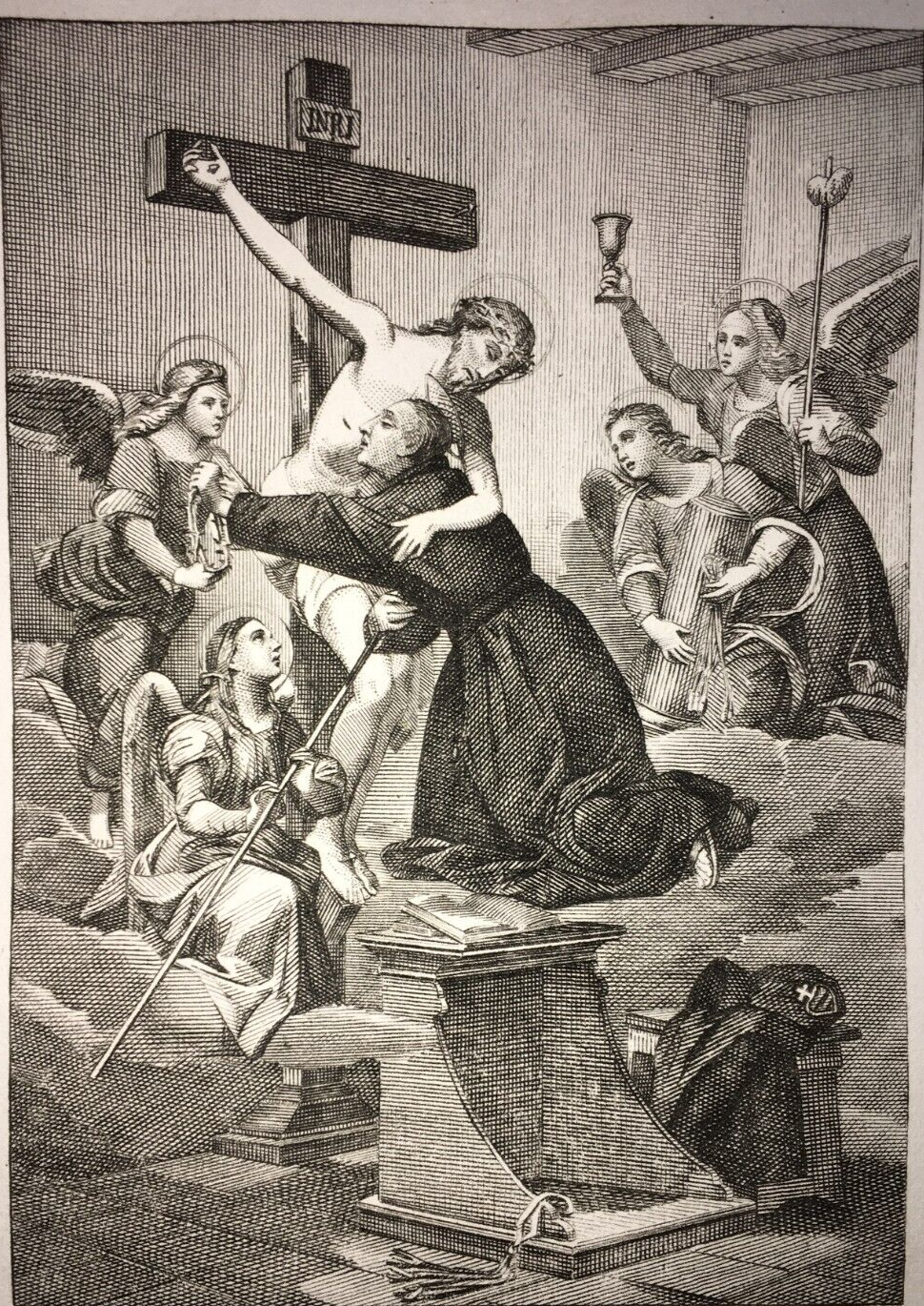 Stampa Popolare Devozionale: Passionisti, S. Paolo Della Croce, Incisione Parboni