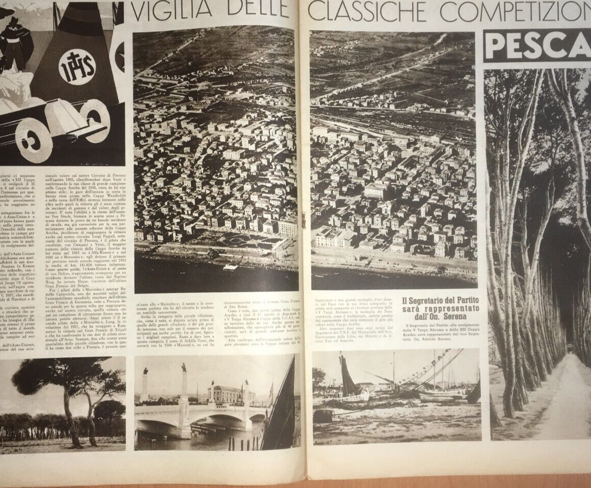Automobilismo, Motori, Gran Premio, Abruzzo, Coppa Acerbo, Militaria, Illustratissimo