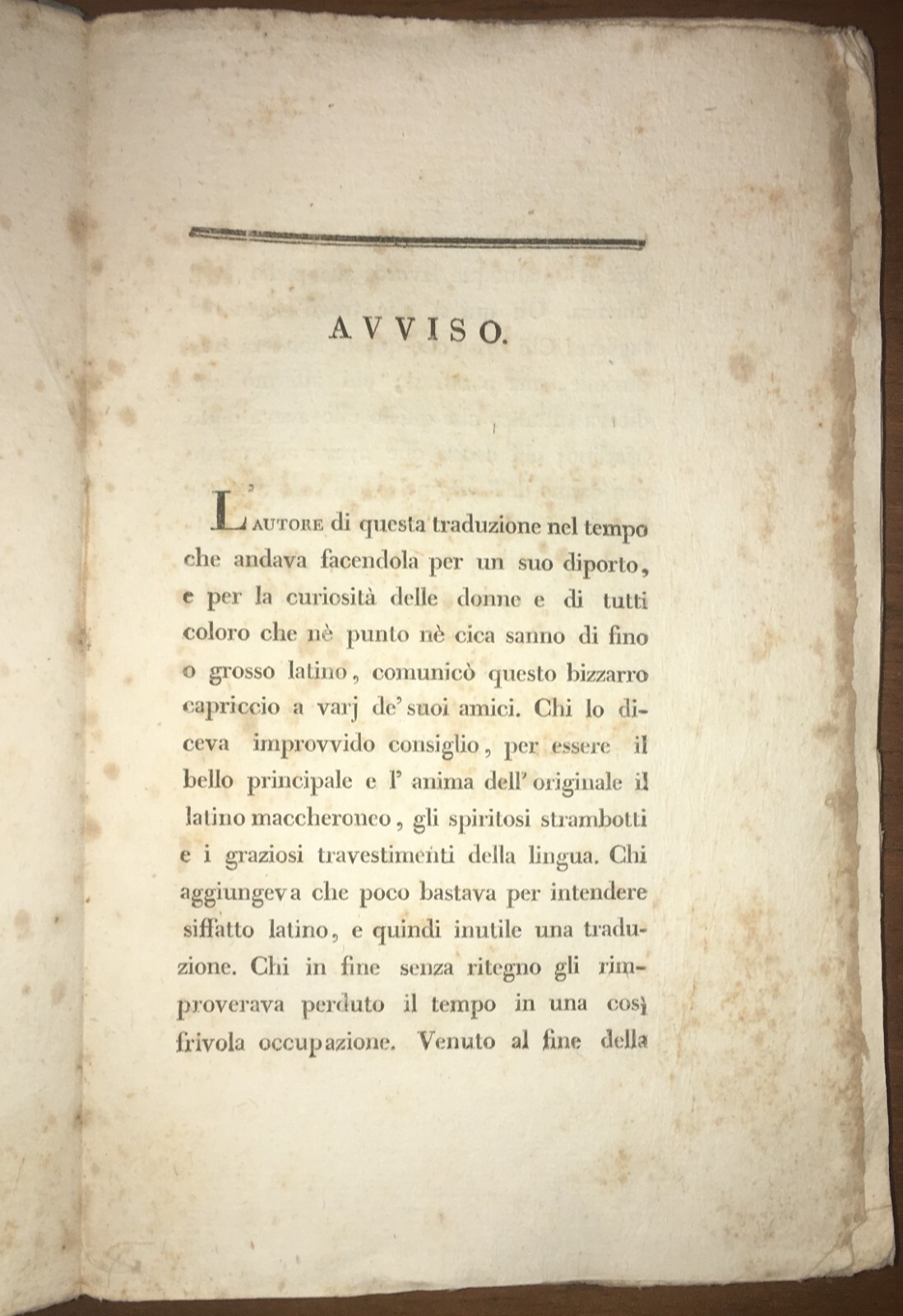Landoni, Merlin Coccaio (Teofilo Folengo): Maccheronee Dieci, 1819