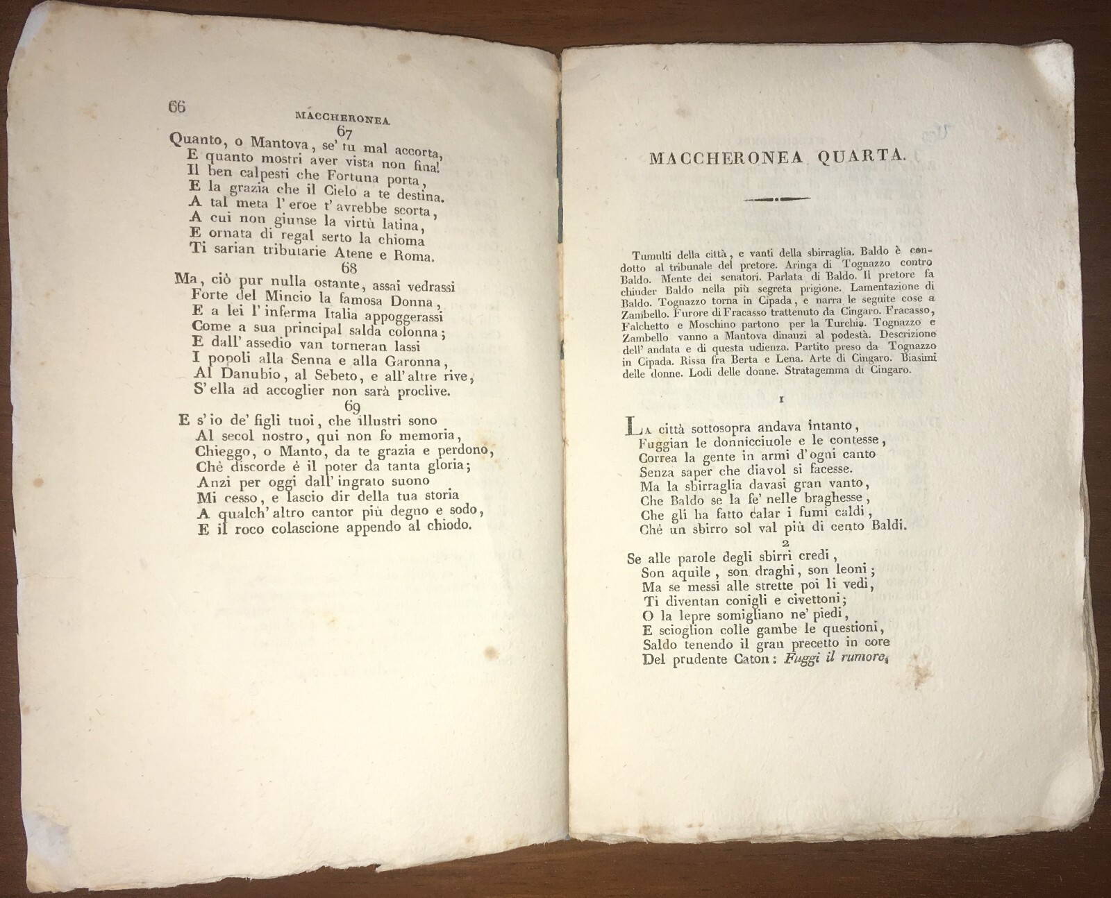 Landoni, Merlin Coccaio (Teofilo Folengo): Maccheronee Dieci, 1819