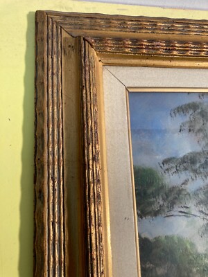 Paesaggio Di A. Page   Dipinto Olio Su Faesite   Metà '900