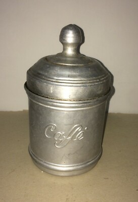 Barattolo Da Caffè d'Epoca In Latta