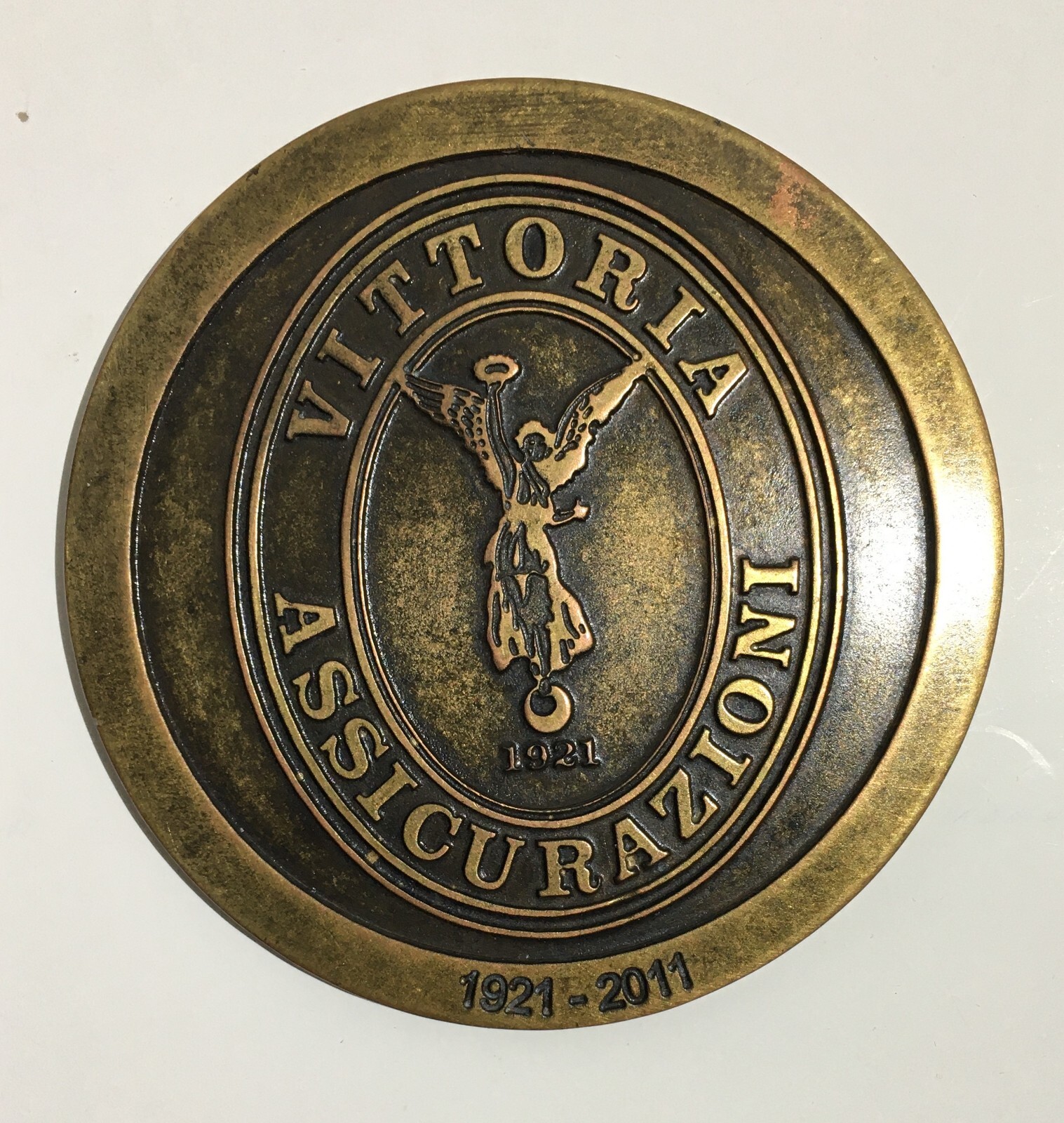 Pubblicitaria Da Collezione Vittoria Assicurazioni Medaglia Commemorativa 2011