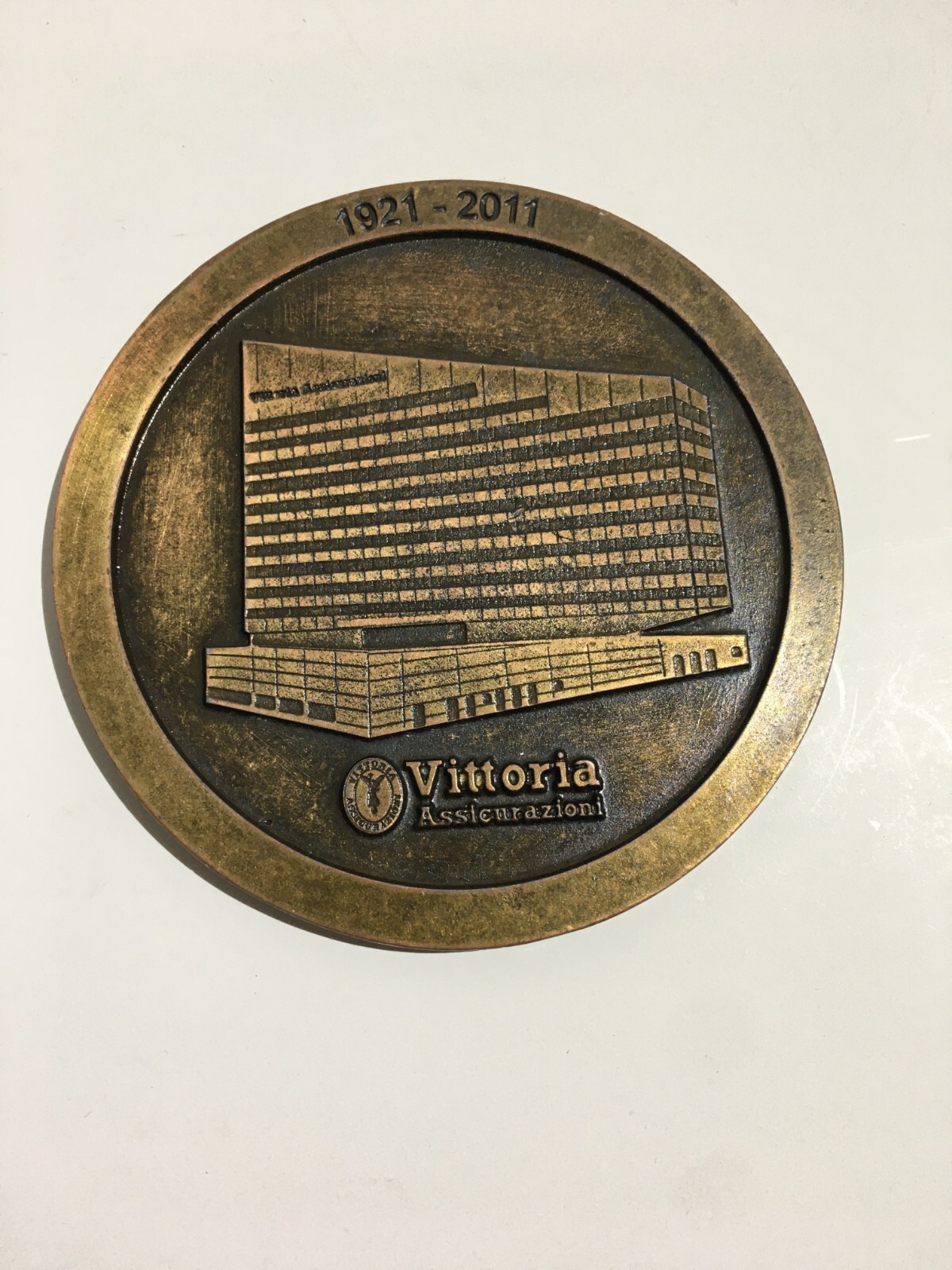 Pubblicitaria Da Collezione Vittoria Assicurazioni Medaglia Commemorativa 2011
