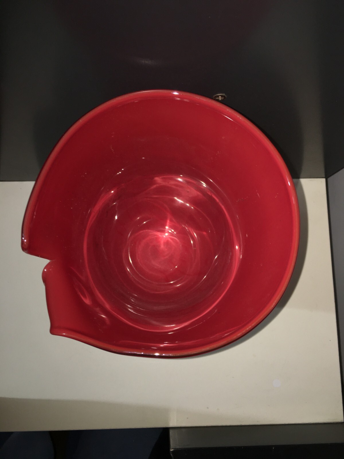 Arte Del Vetro, Design Murano, Nason, Suggestivo Vaso Rosso Firmato