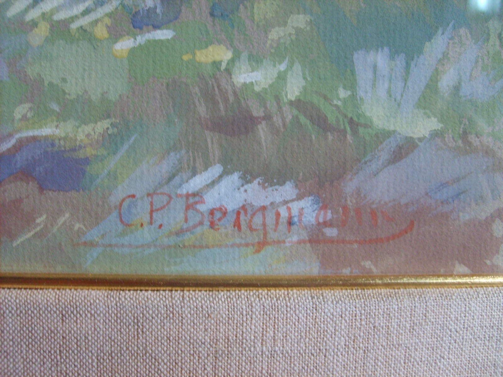 Paesaggio Montano Con Baita, Opera Firmata Di Conrad Peter Bergmann