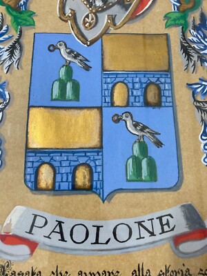 Araldica, Genealogia E Artistica Raffigurazione Allegorica   Abruzzo, Scanno, Paolone