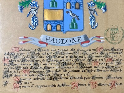Araldica, Genealogia E Artistica Raffigurazione Allegorica   Abruzzo, Scanno, Paolone