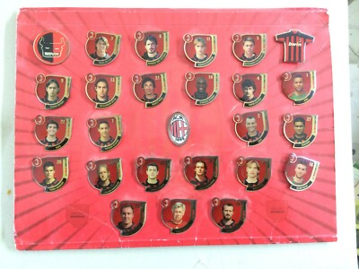 Sport, Calcio, Calciatori: Squadra Del Milan, Spillette Con Ritratti Da Collezione