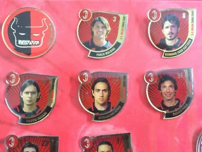 Sport, Football, Footballers: Milan Team, Collectible Pins with Portraits