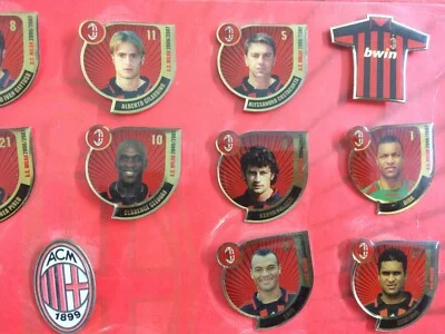 Sport, Football, Footballers: Milan Team, Collectible Pins with Portraits