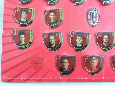 Sport, Calcio, Calciatori: Squadra Del Milan, Spillette Con Ritratti Da Collezione
