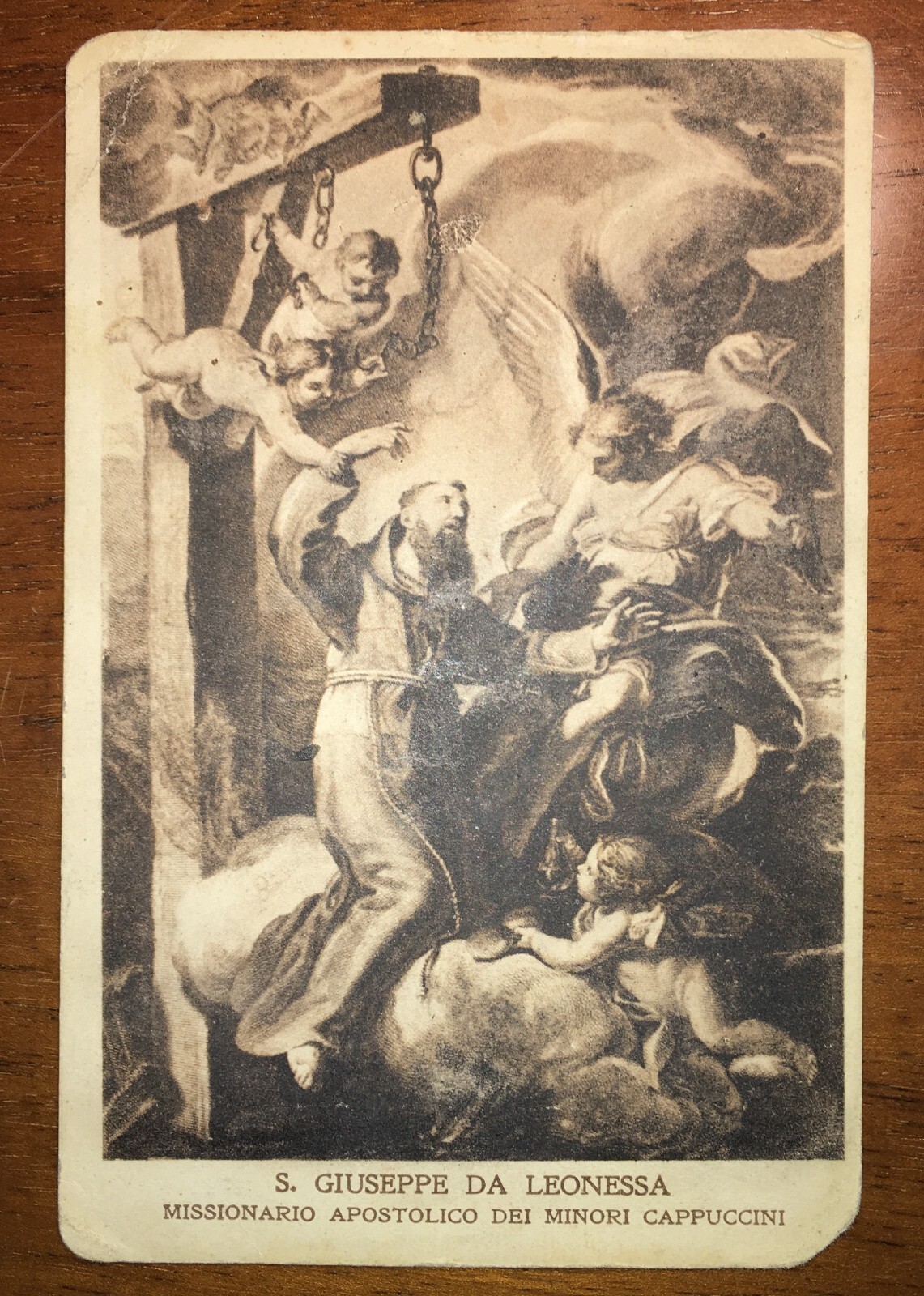 Iconografia Devozionale Di San Giuseppe Da Leonessa   Cartolina   1928