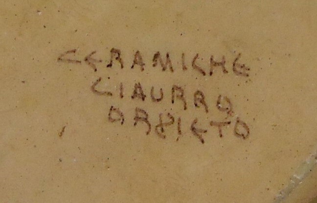 Orvieto   Ciaurro   Ceramica Decorata Vita Femminile