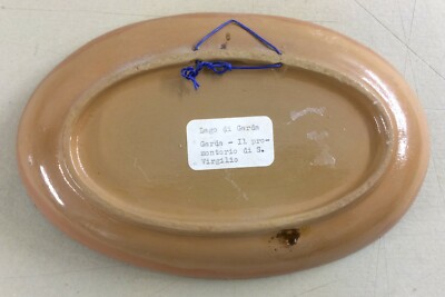 Piatto In Terracotta Con Veduta Di San Vigilio (Lago Di Garda)