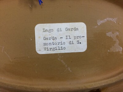 Piatto In Terracotta Con Veduta Di San Vigilio (Lago Di Garda)