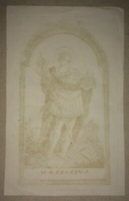 Stampa Popolare Devozionale   San Venanzo   Camerino   Raiano   Antica Incisione