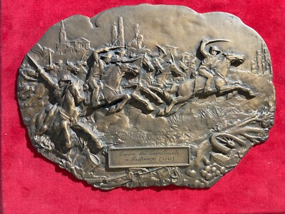 Arte, Scultura, Militaria, Risorgimento 1848: Battaglia Di Pastrengo, Scultore Emilio Monti
