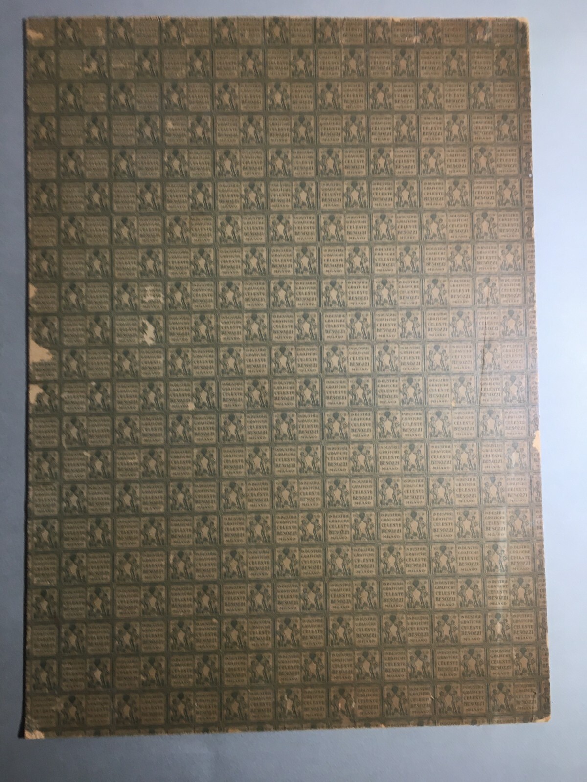 Giovanni Lamacchia Fu G. Manifatture Tessili Bari, Cartello Pubblicitario d'Epoca