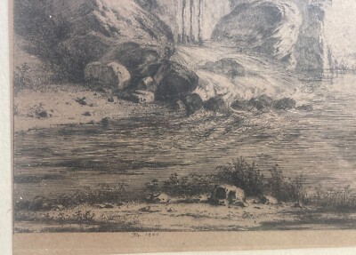 Antica Scena Pastorale, Veduta Con Fortificazioni, Artista Debucourt, 1800