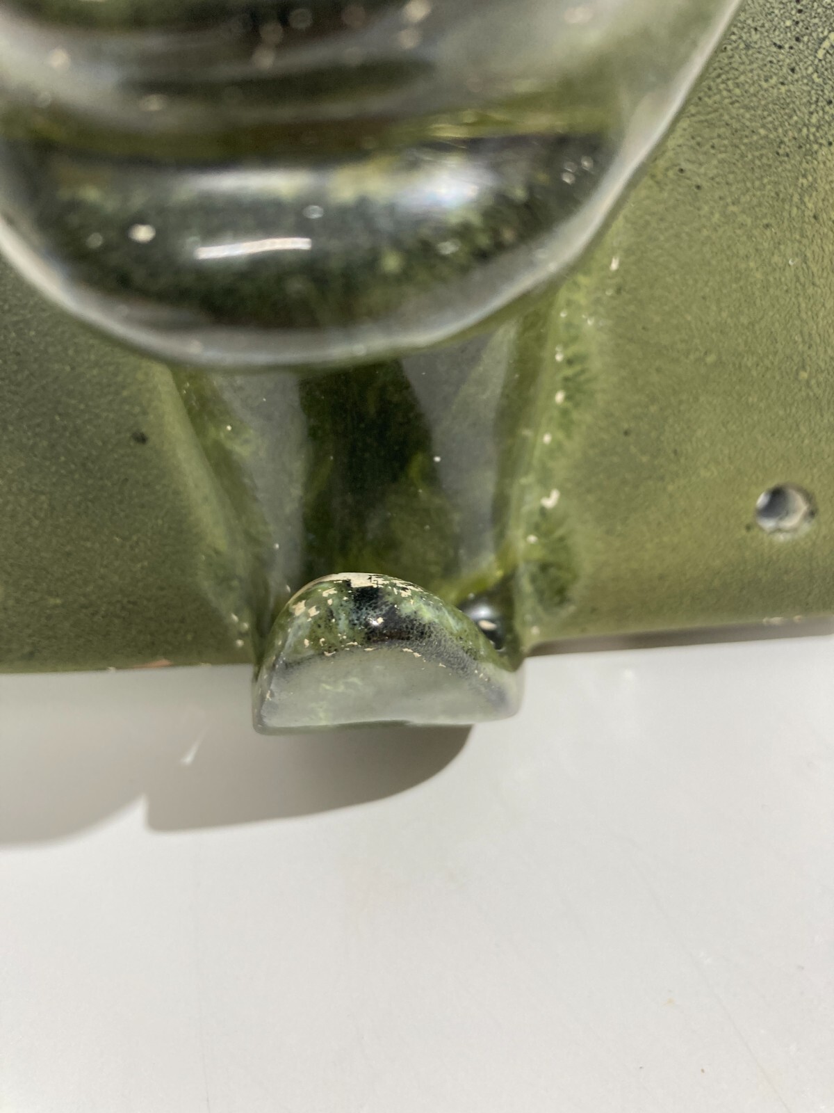 Raro Complemento d'Arredo In Ceramica Da Collezione, Venezia, S. Polo, Maschera Verde