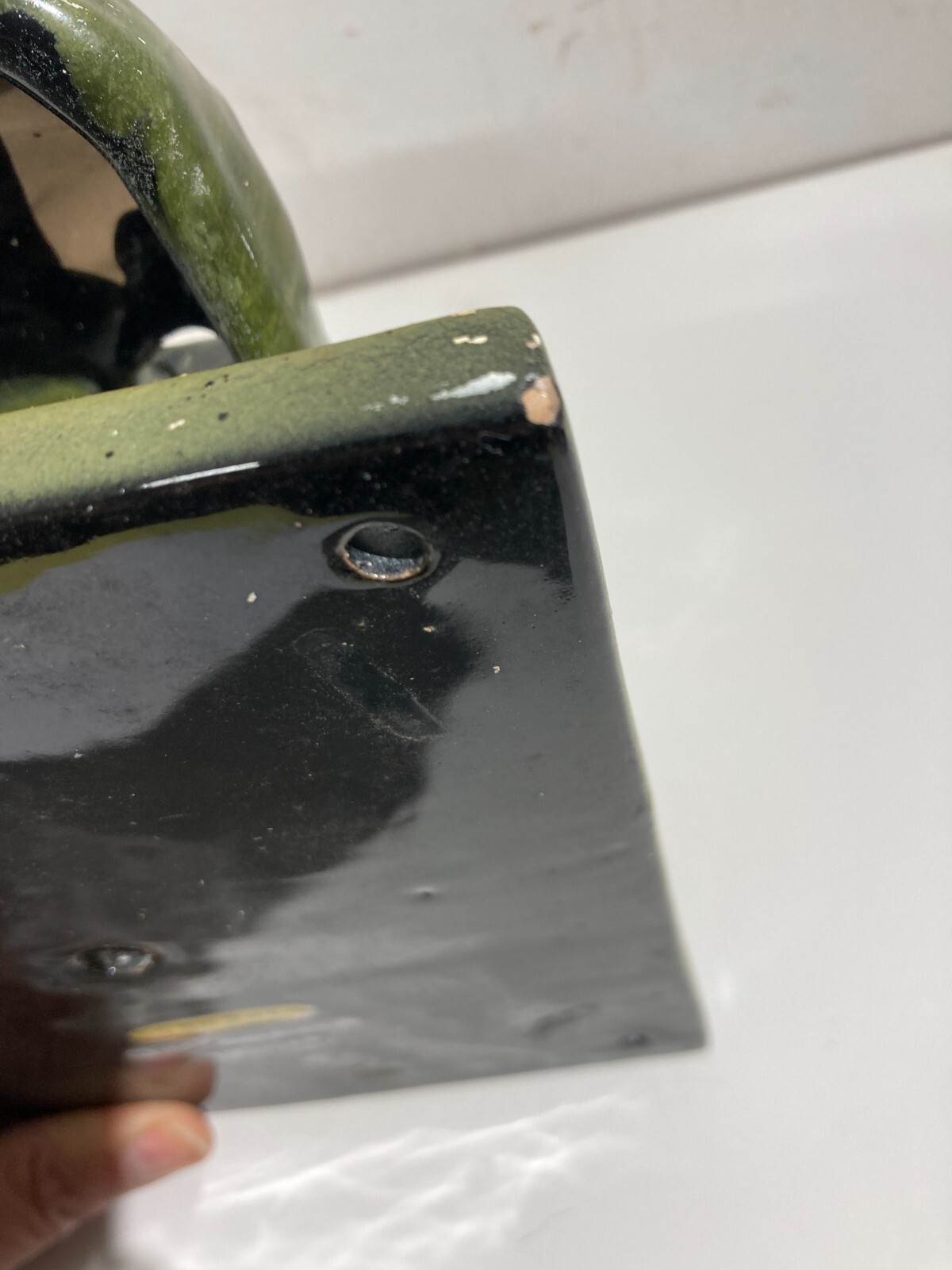 Raro Complemento d'Arredo In Ceramica Da Collezione, Venezia, S. Polo, Maschera Verde