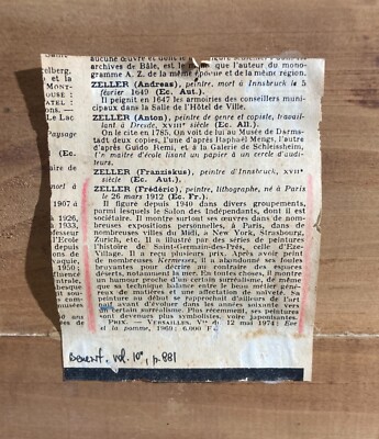 Suggestiva Veduta Paesaggistica Urbana   Artista Zeller   Dipinto Decorativo   1948
