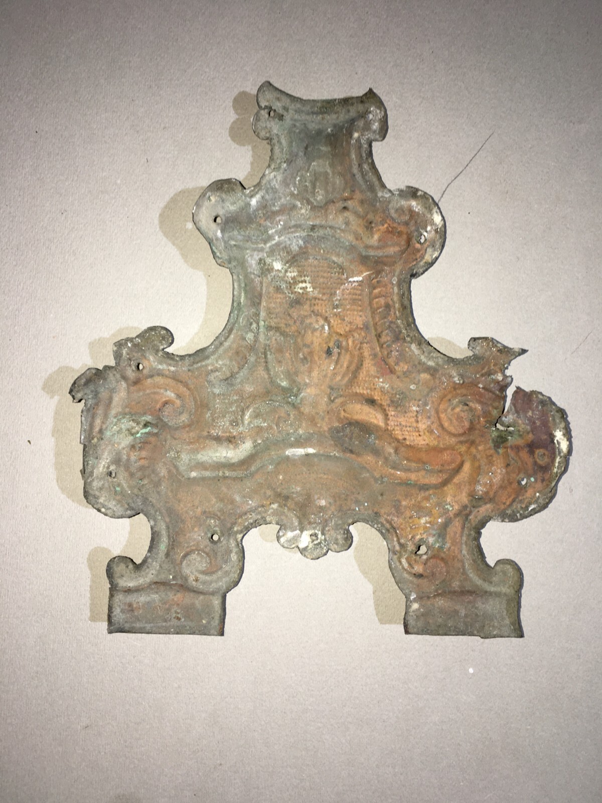 Decorativo E Artistico Sbalzo   Applicazione Da Collezione In Metallo
