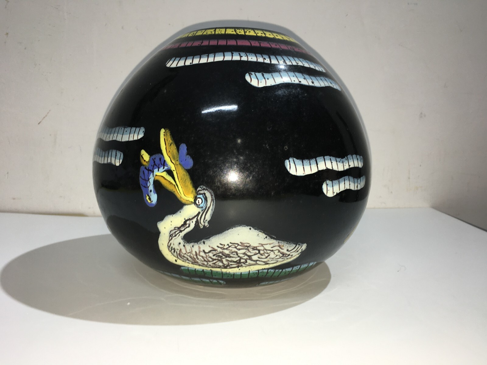 Ceramica Del '900, Arte, Artista Veneziano, Venezia, Fabbrica Ancora, Vaso Decorativo
