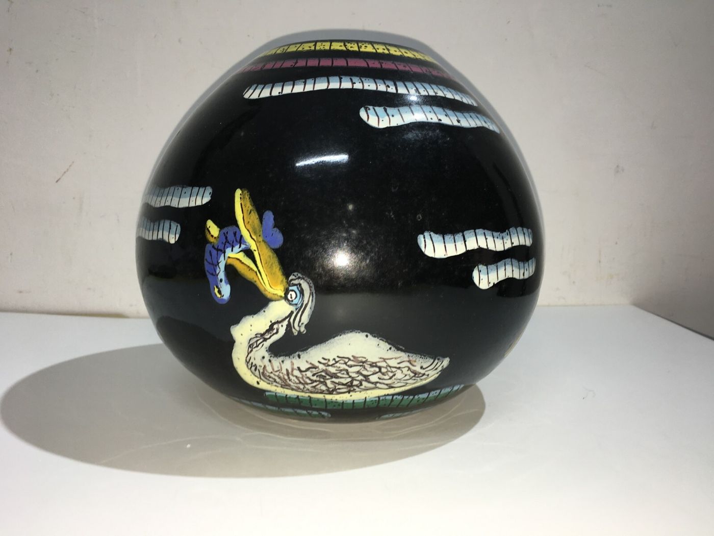 Ceramica Del '900, Arte, Artista Veneziano, Venezia, Fabbrica Ancora, Vaso Decorativo
