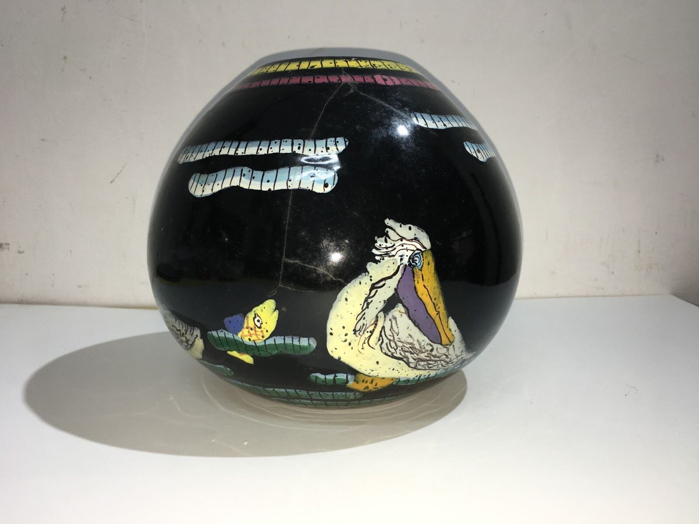 Ceramica Del '900, Arte, Artista Veneziano, Venezia, Fabbrica Ancora, Vaso Decorativo
