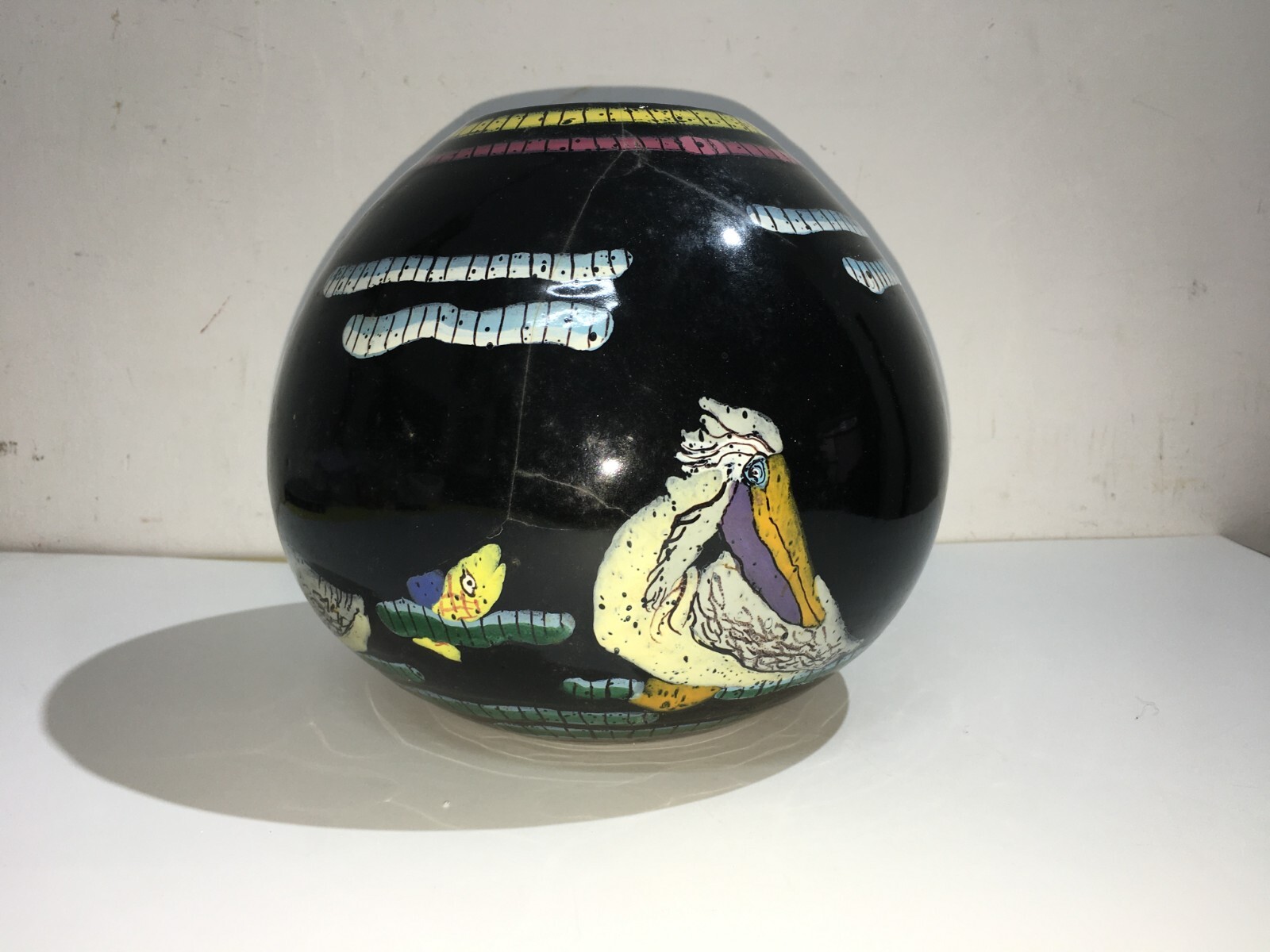 Ceramica Del '900, Arte, Artista Veneziano, Venezia, Fabbrica Ancora, Vaso Decorativo