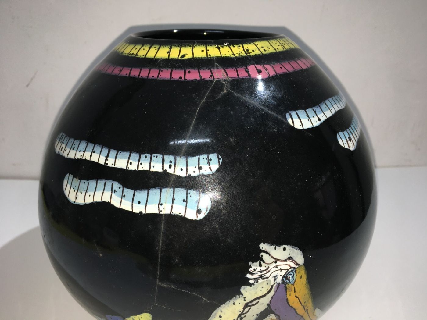 Ceramica Del '900, Arte, Artista Veneziano, Venezia, Fabbrica Ancora, Vaso Decorativo