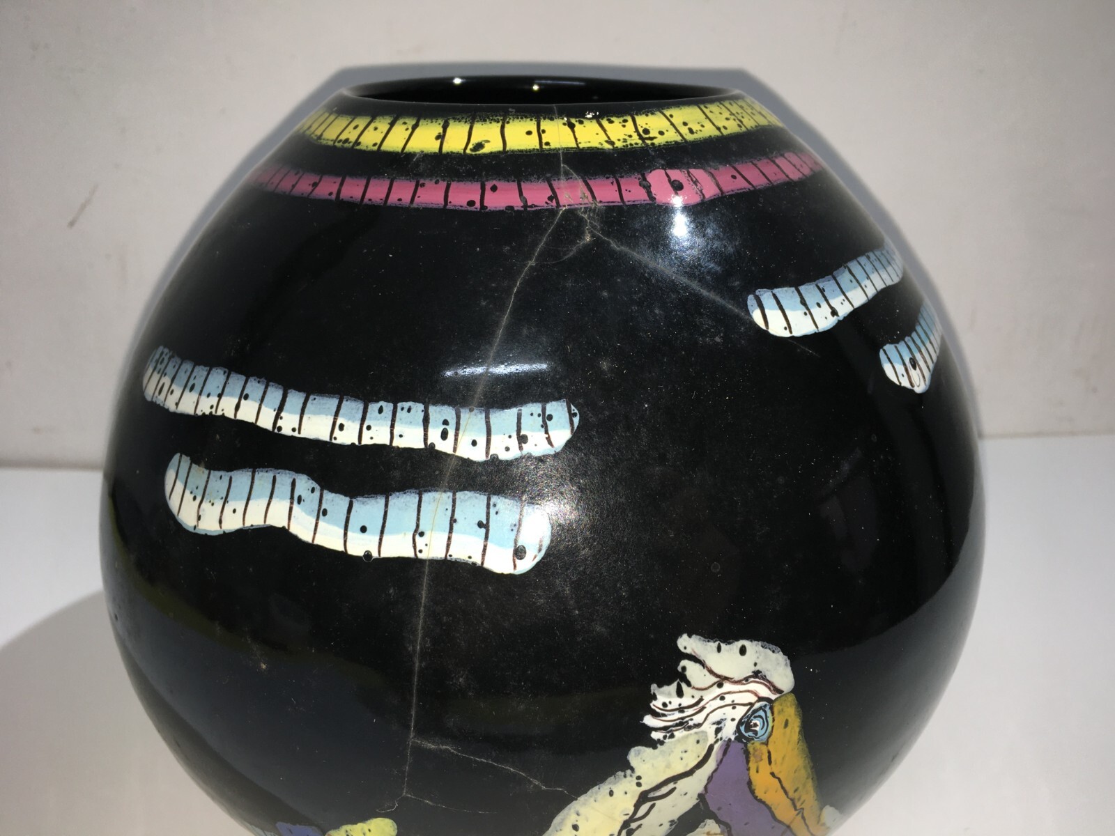 Ceramica Del '900, Arte, Artista Veneziano, Venezia, Fabbrica Ancora, Vaso Decorativo
