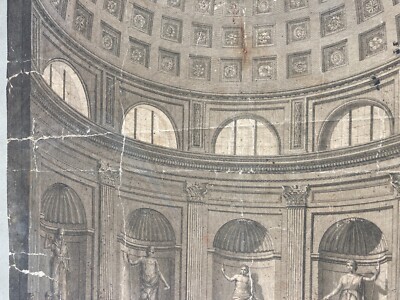 Museo Pio Clementino: Veduta Della Sala Rotonda, Incisione Di Vincenzo Feoli