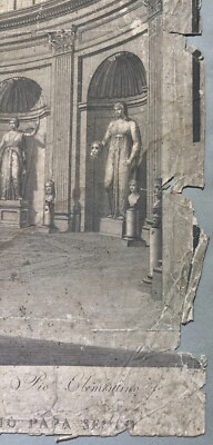 Museo Pio Clementino: Veduta Della Sala Rotonda, Incisione Di Vincenzo Feoli